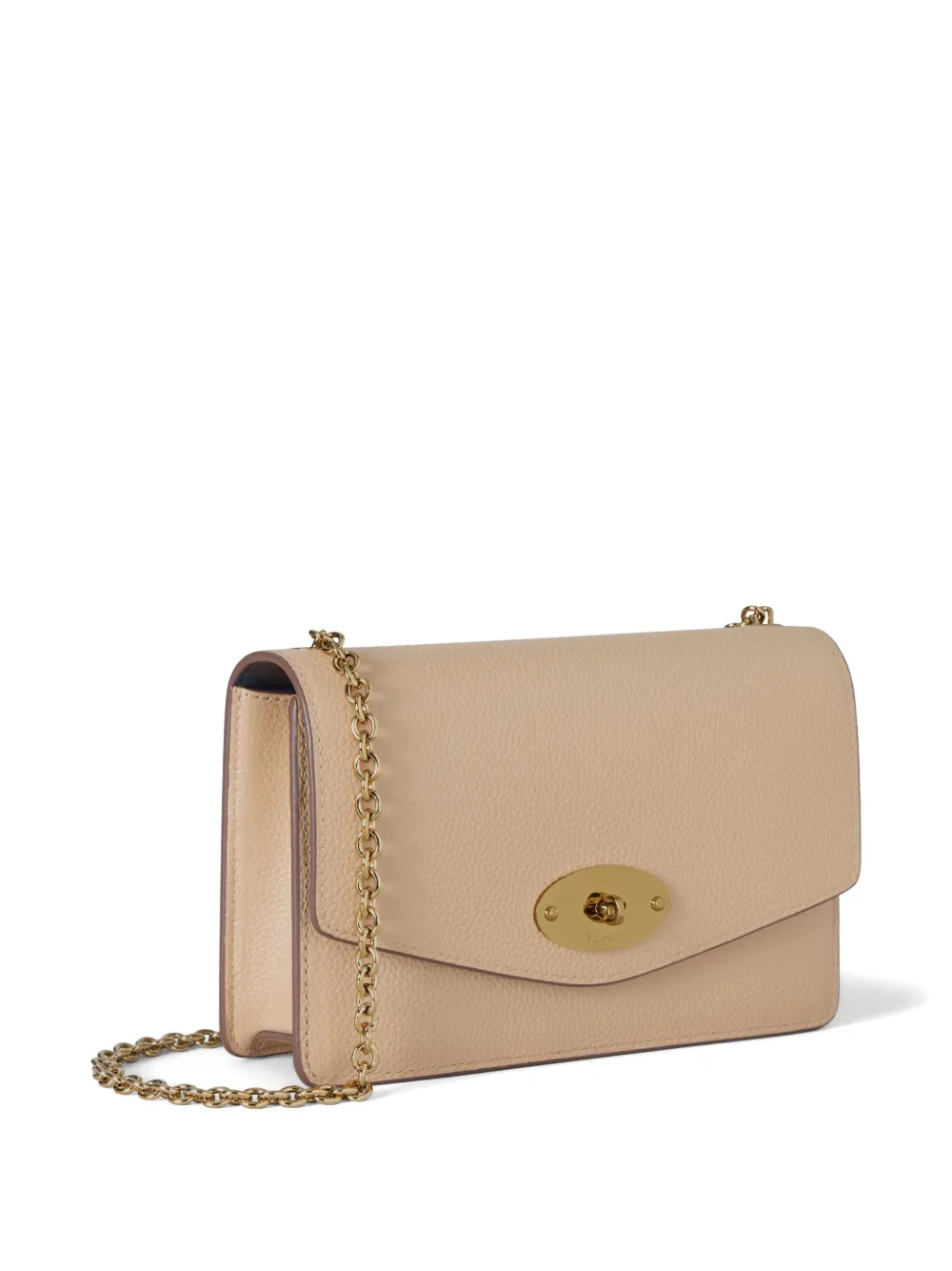 Mulberry Darley kleine crossbodytas met kettinghengsel Oranje