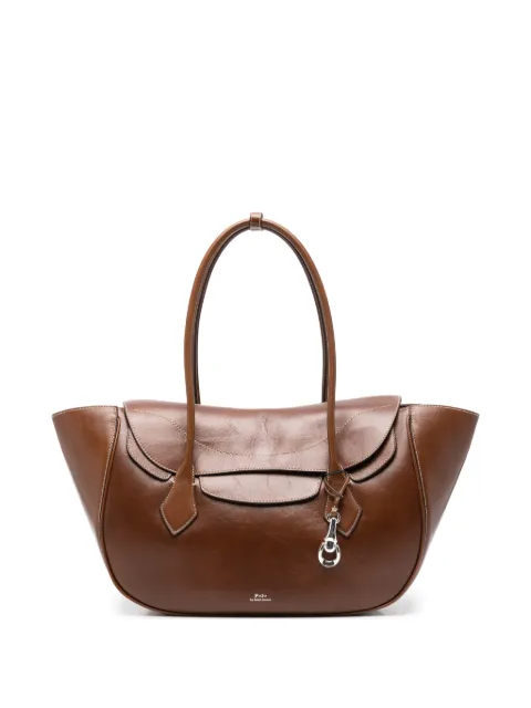 Polo Ralph Lauren bolsa de hombro grande de piel