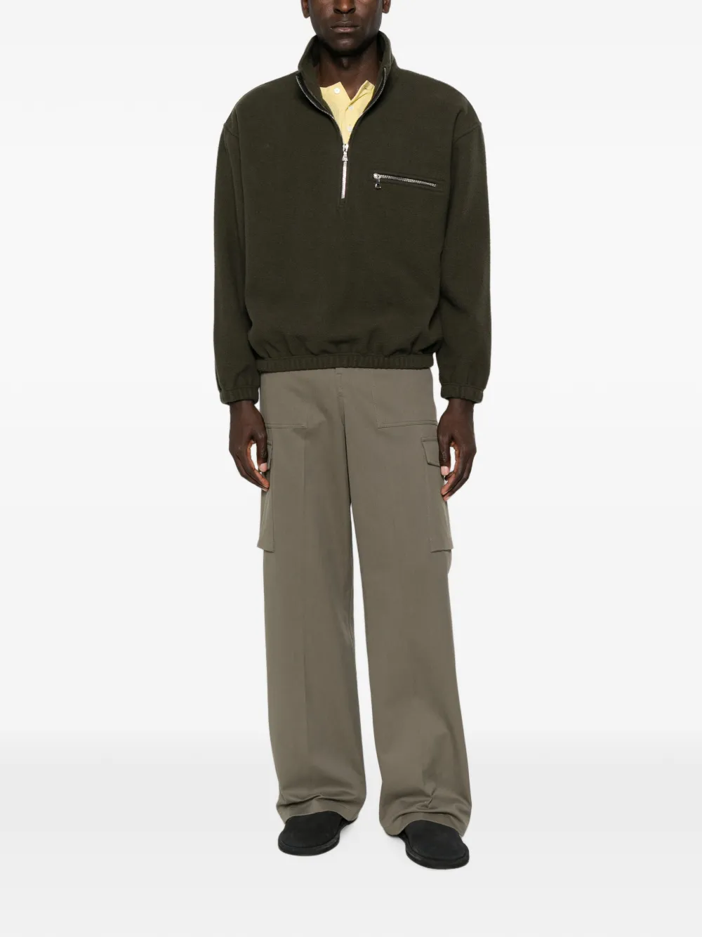 Rier Cargo broek met riemlus Groen