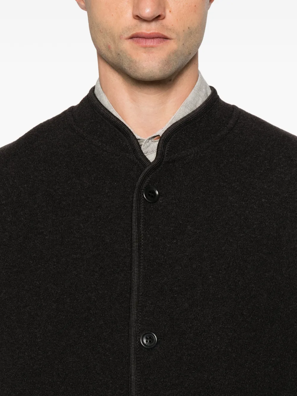 Rier Walker felted coat Grijs