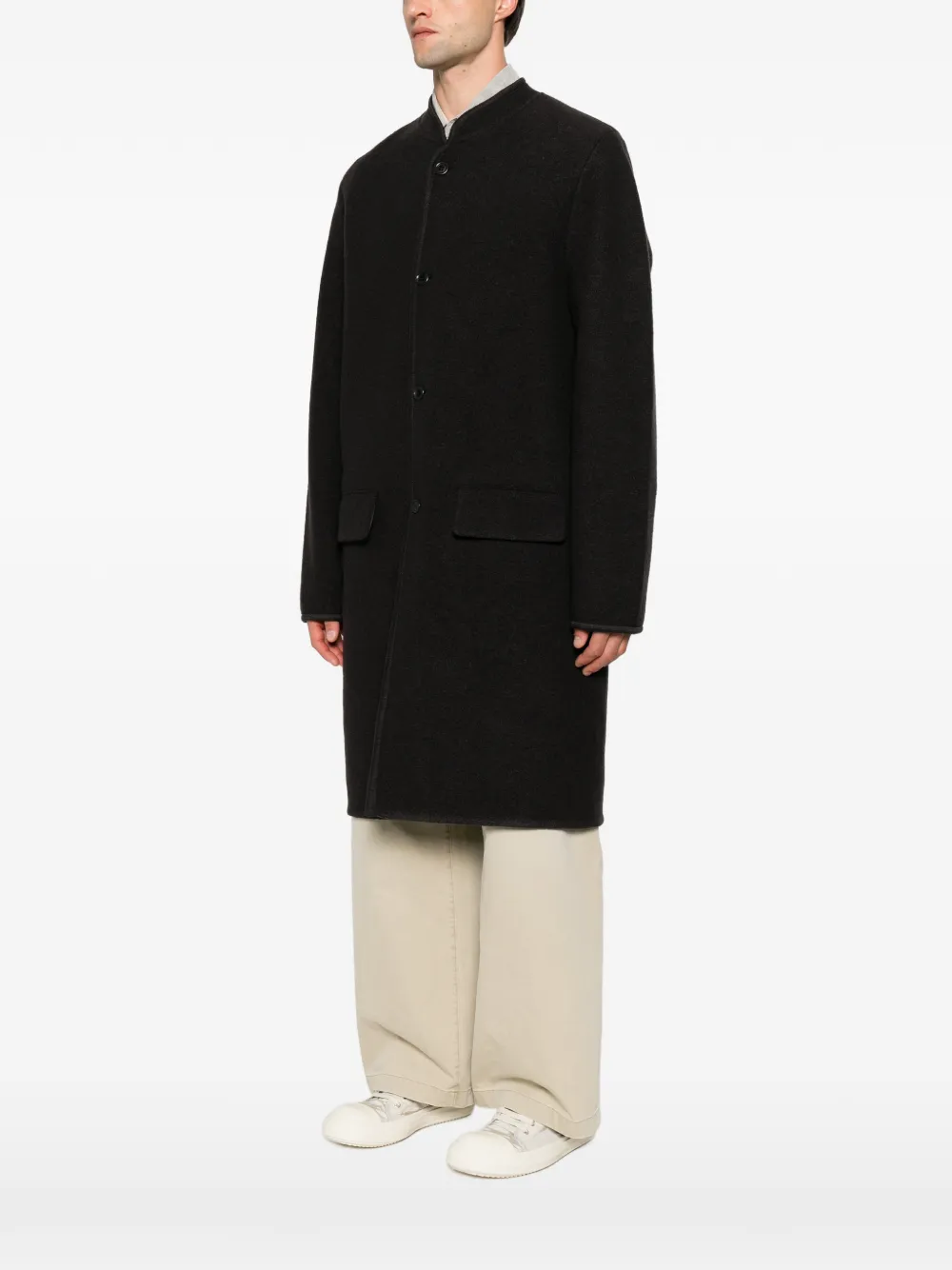 Rier Walker felted coat Grijs