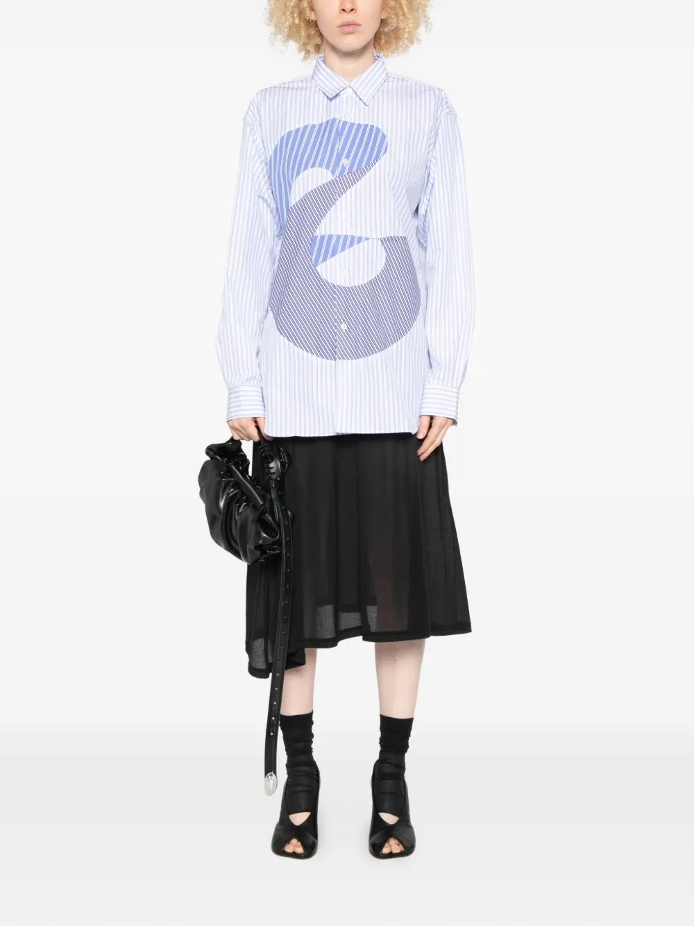 Comme Des Garçons Shirt Gestreept shirt Blauw