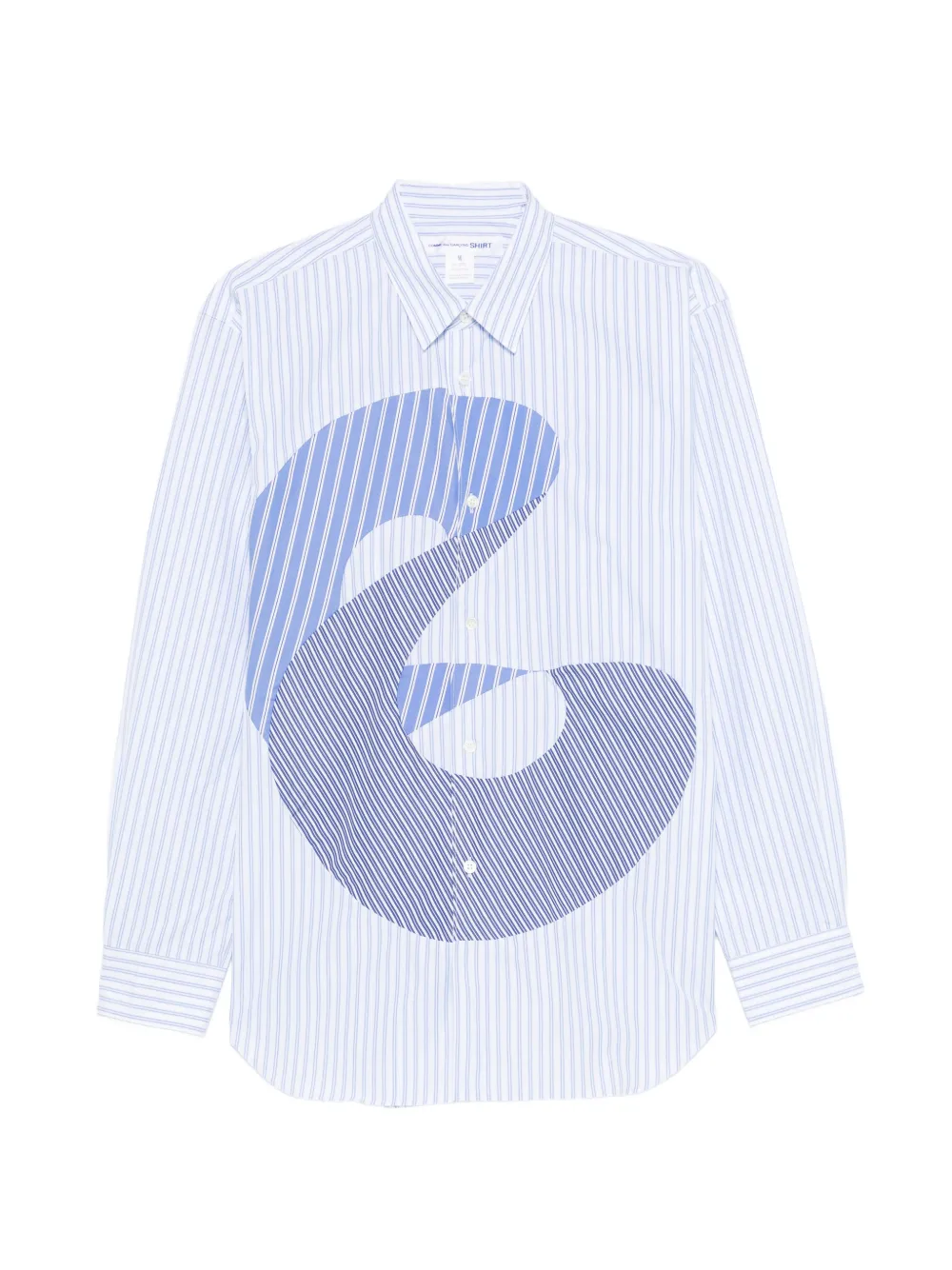 Comme Des Garçons Shirt stripe-pattern shirt - Blue