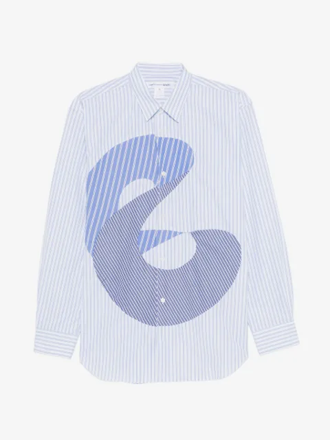 Comme Des Garçons Shirt camisa con motivo de rayas