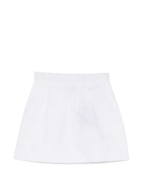 Douuod Kids floral-embroidered skirt