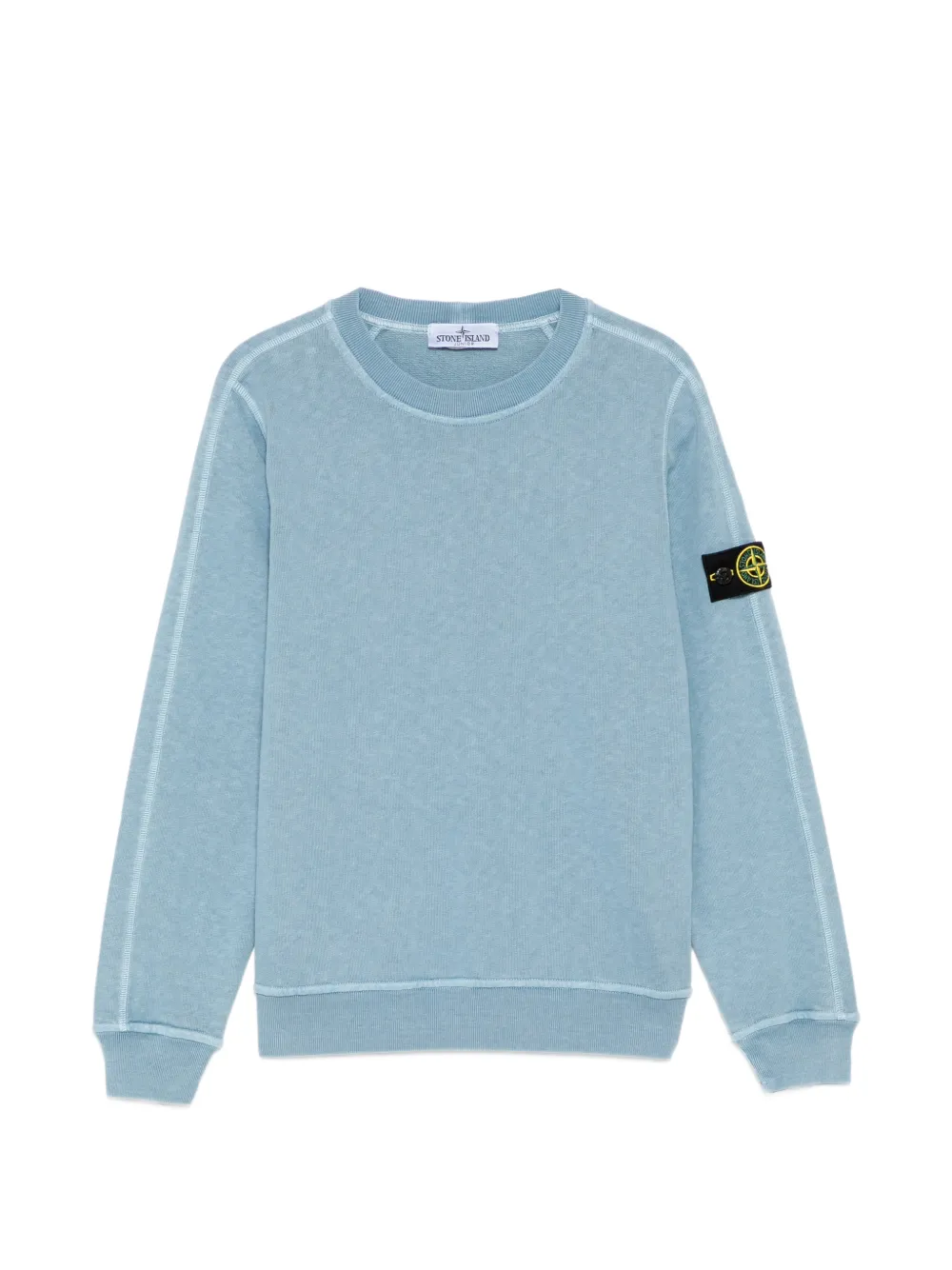 Stone Island Junior compass-patch sweatshirt - Blu