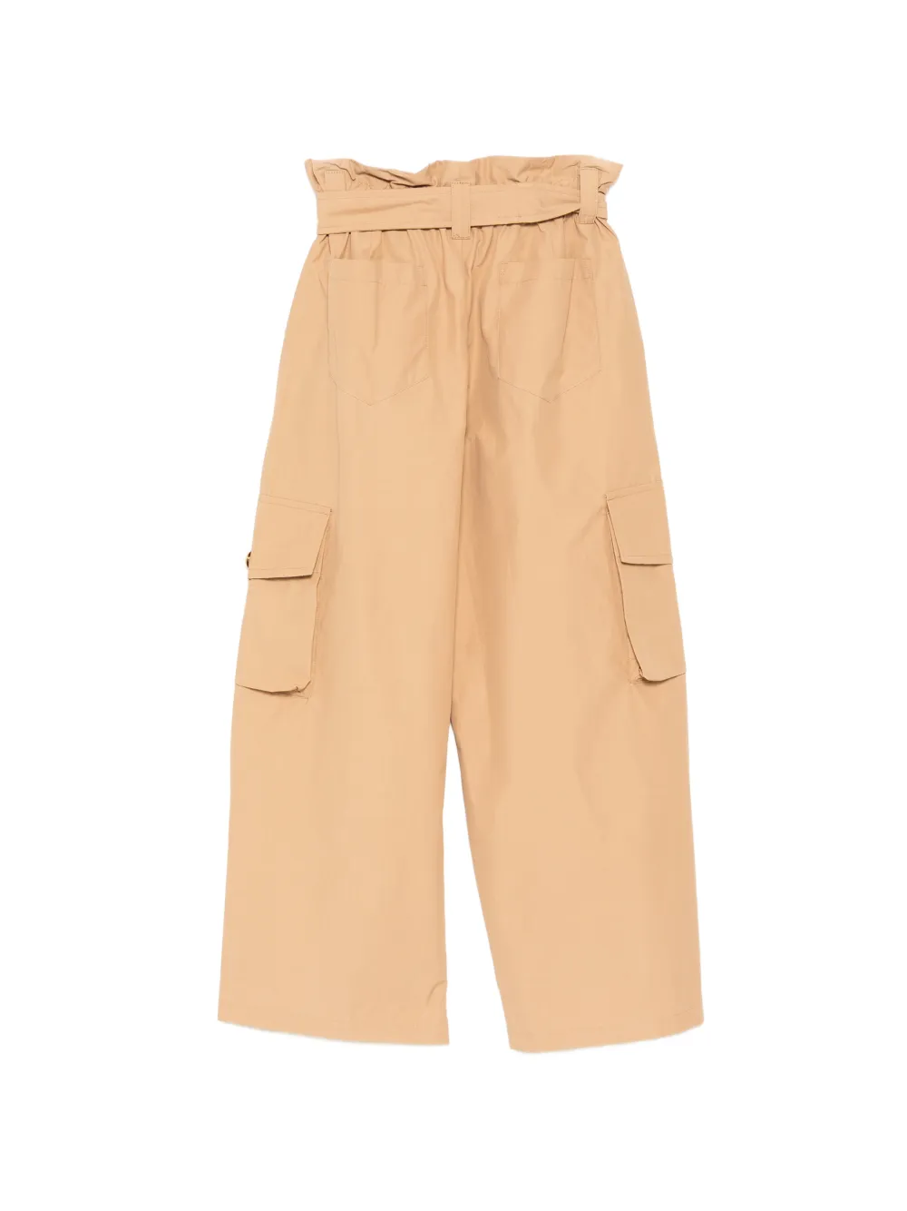 Balmain Kids Broek met gestrikte taille Bruin