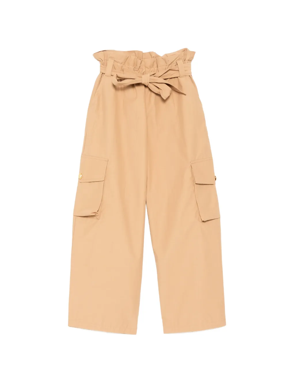 Balmain Kids tied-waist trousers - Braun