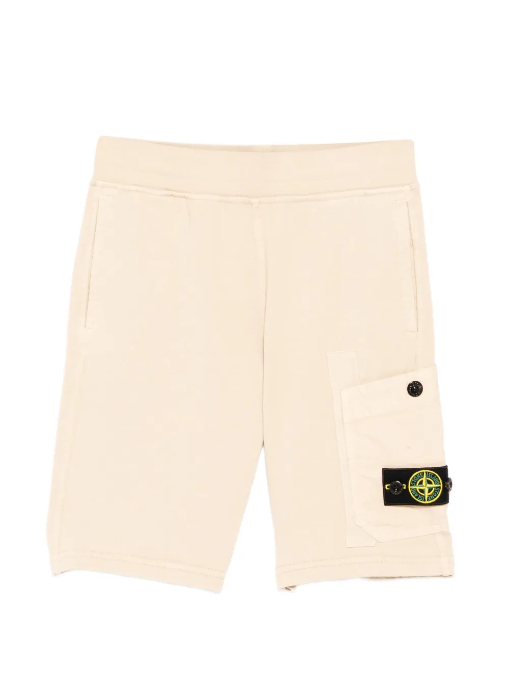 Stone Island Junior compass-patch shorts - Toni neutri
