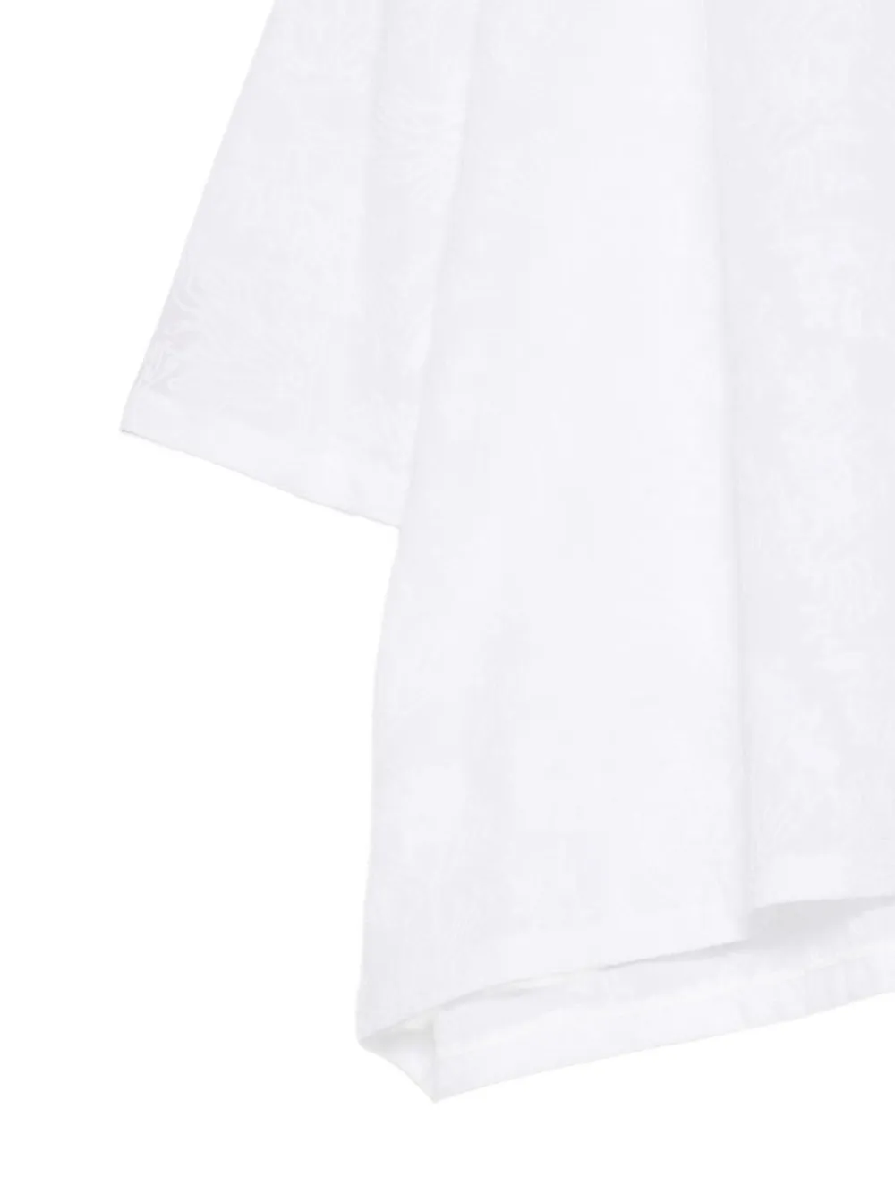 Douuod Kids T-shirt met bloemen jacquard Wit