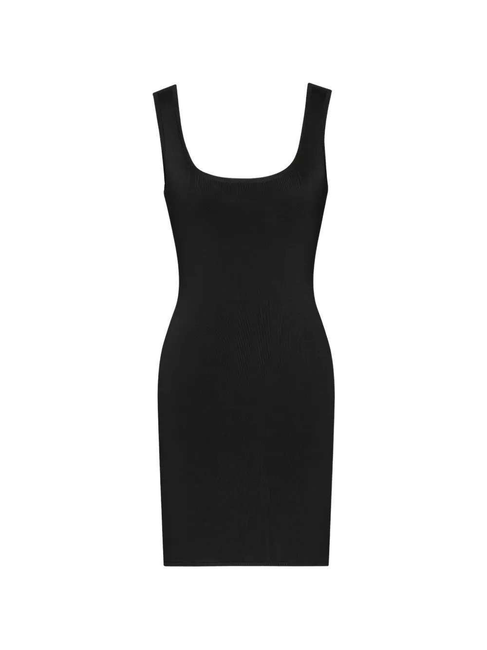 Saint Laurent Minikleid mit eckigem Ausschnitt - Schwarz