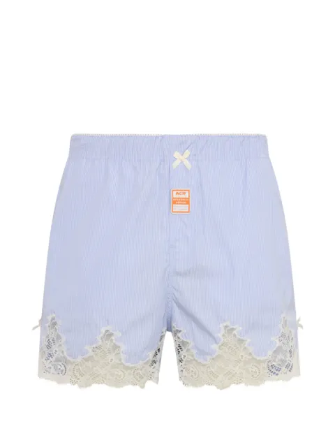 Martine Rose lace striped shorts