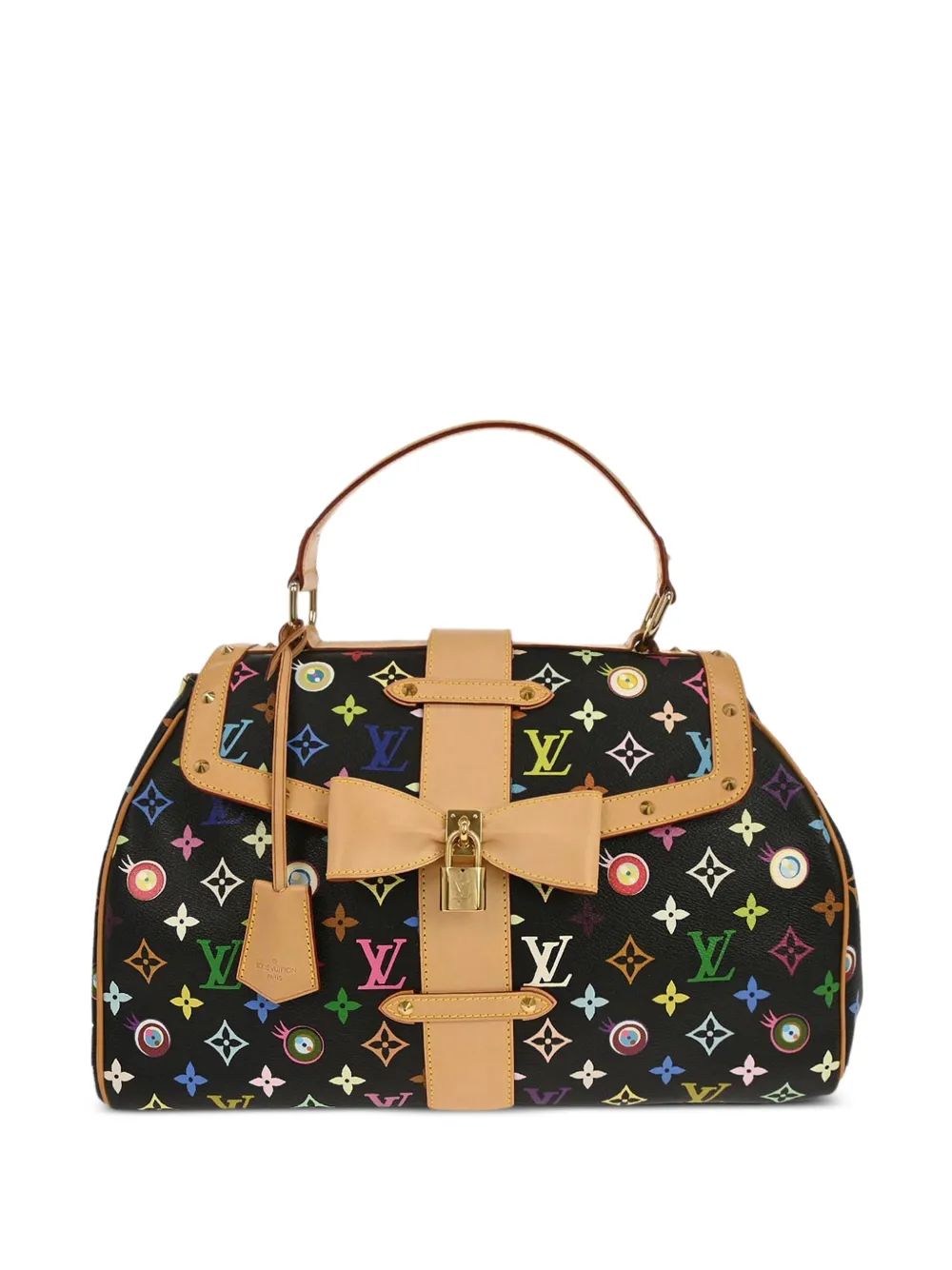Louis Vuitton Pre-Owned 2003 eye love monogram handbag - Black