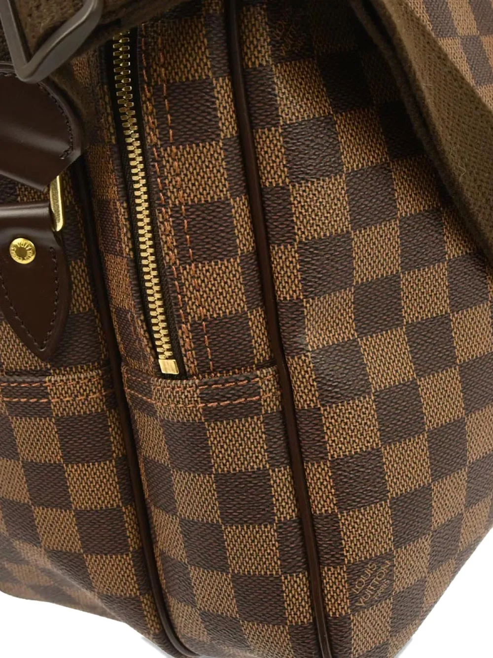 Louis Vuitton Pre-owned 2002 Damier Ebène Cross Body Bag in Brown, view 3