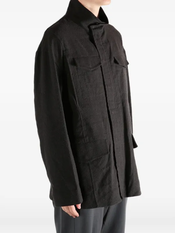 Omar Afridi ジャケット 50 Omar Afridi high-neck multi-pocket Jacket | Black | FARFETCH