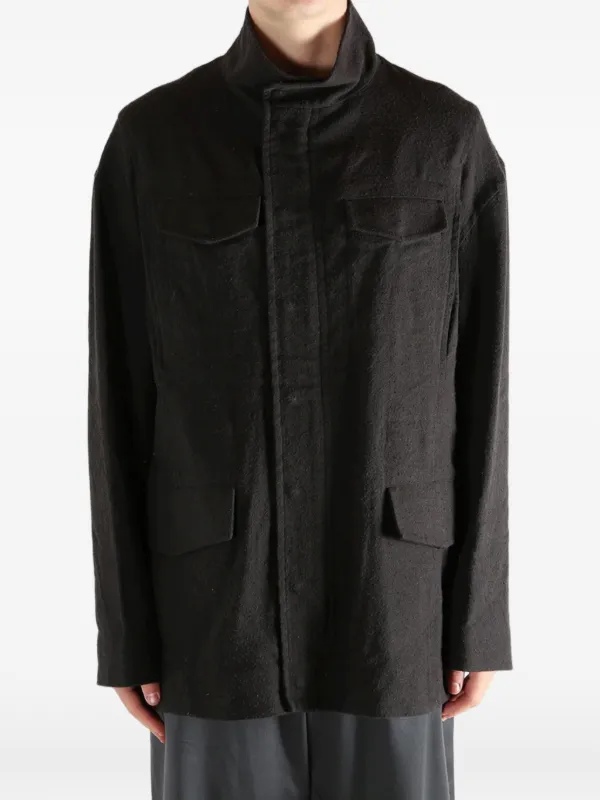 Omar Afridi high-neck multi-pocket Jacket | Black | FARFETCH