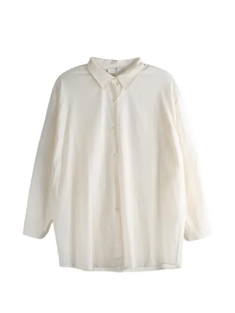 Amomento semi-sheer long-sleeve shirt