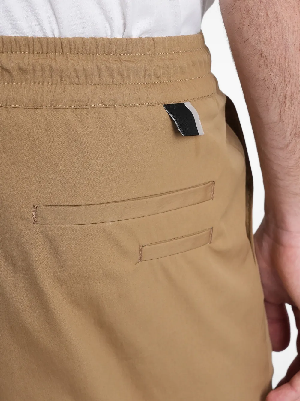 Low Brand Plooibroek met elastische tailleband Beige