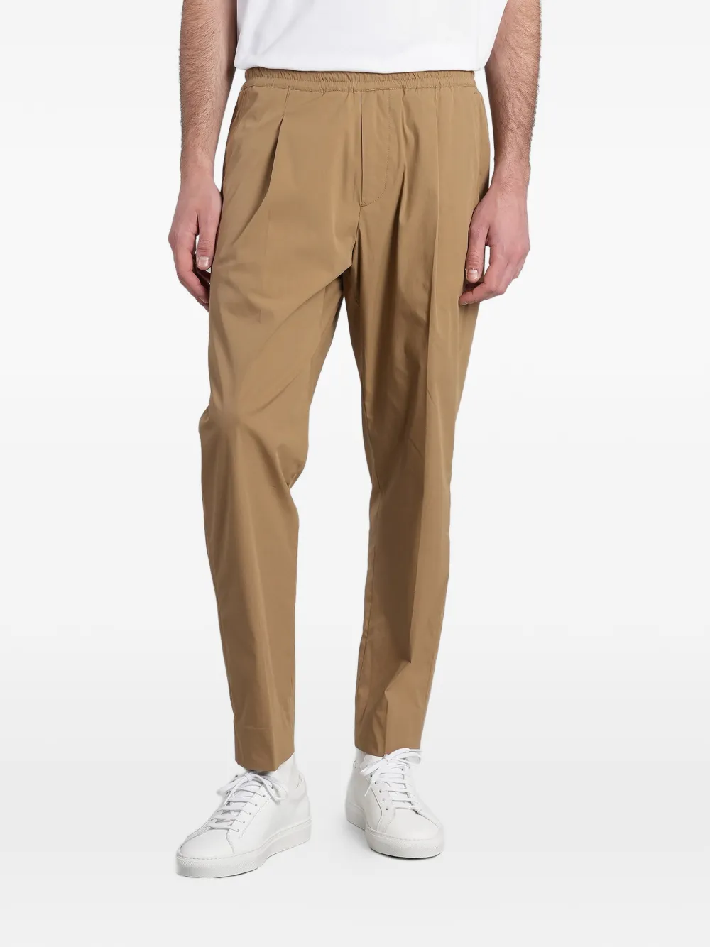 Low Brand Pleated elasticated-waistband trousers - Toni neutri
