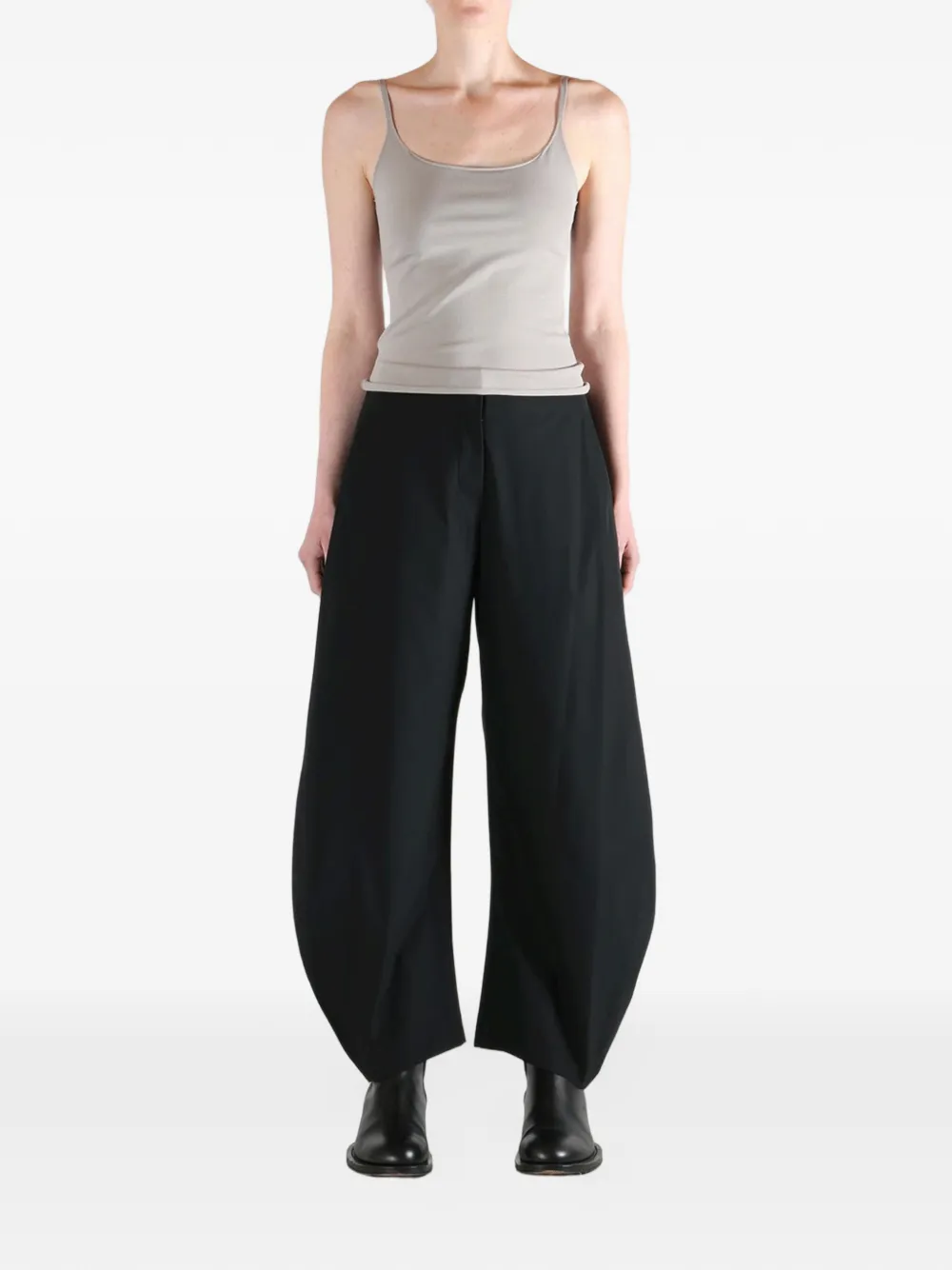 Amomento Broek met curvy-fit Zwart