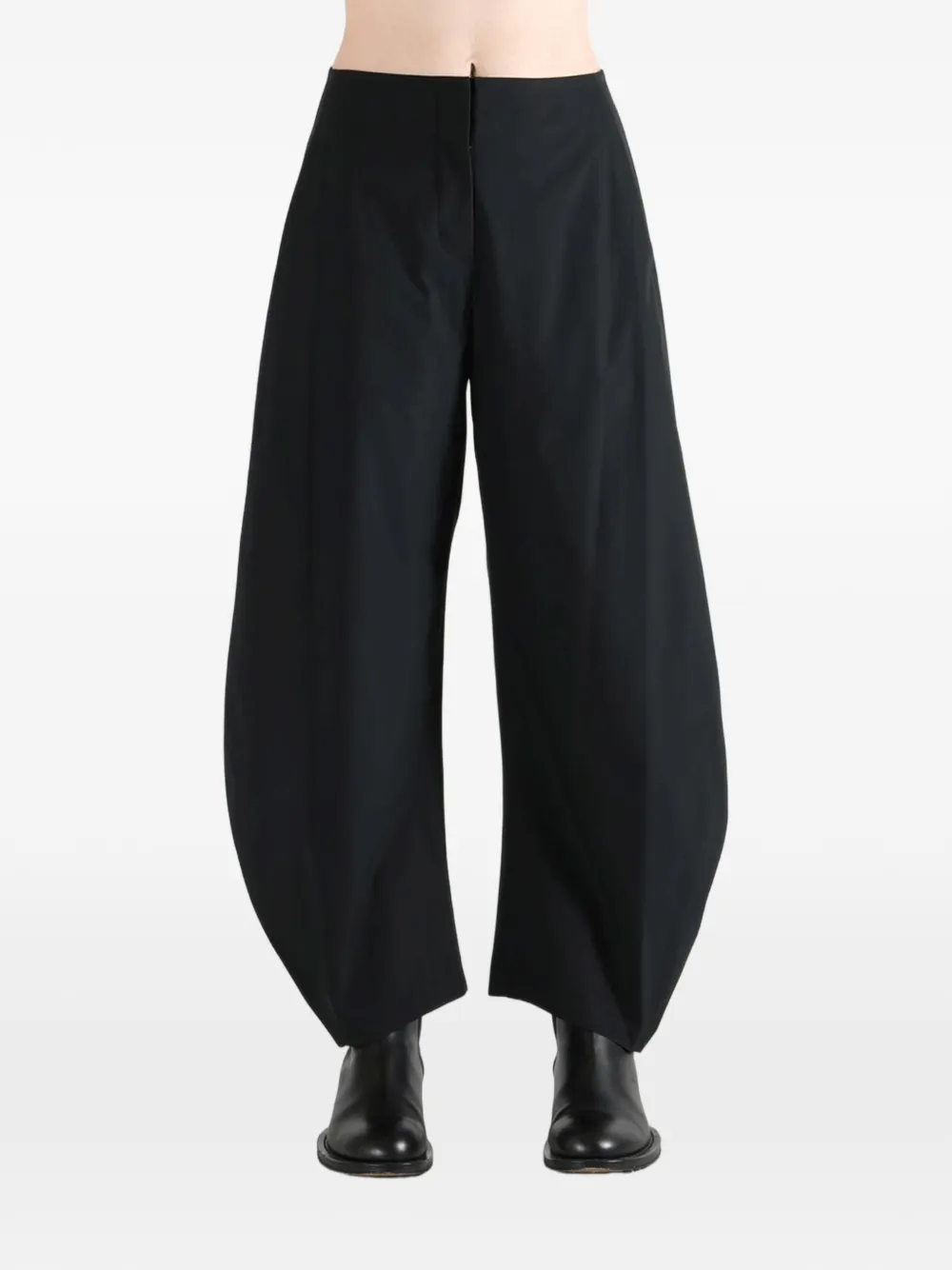 Amomento Broek met curvy-fit Zwart