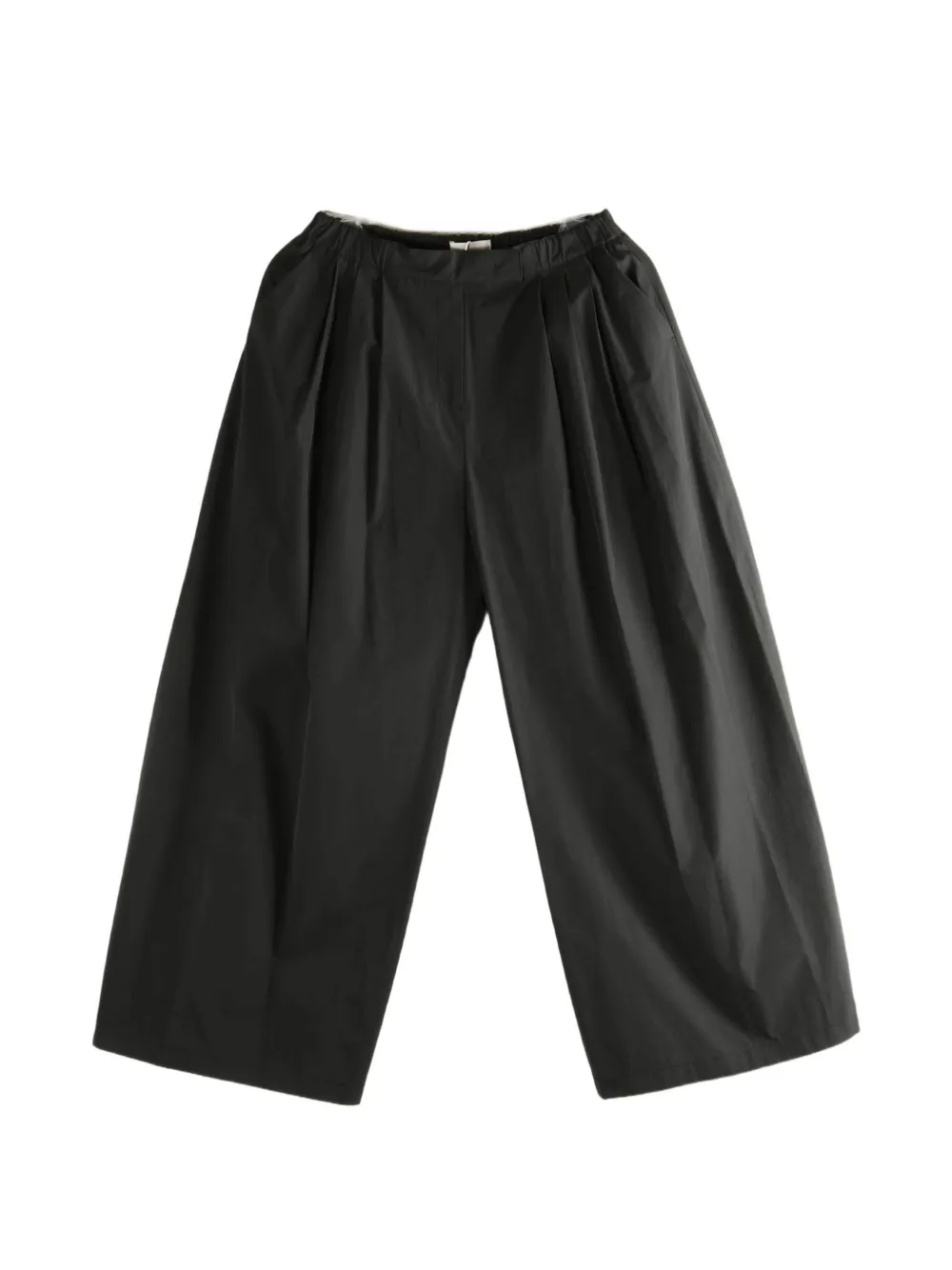 Amomento pleated wide-leg trousers - Nero