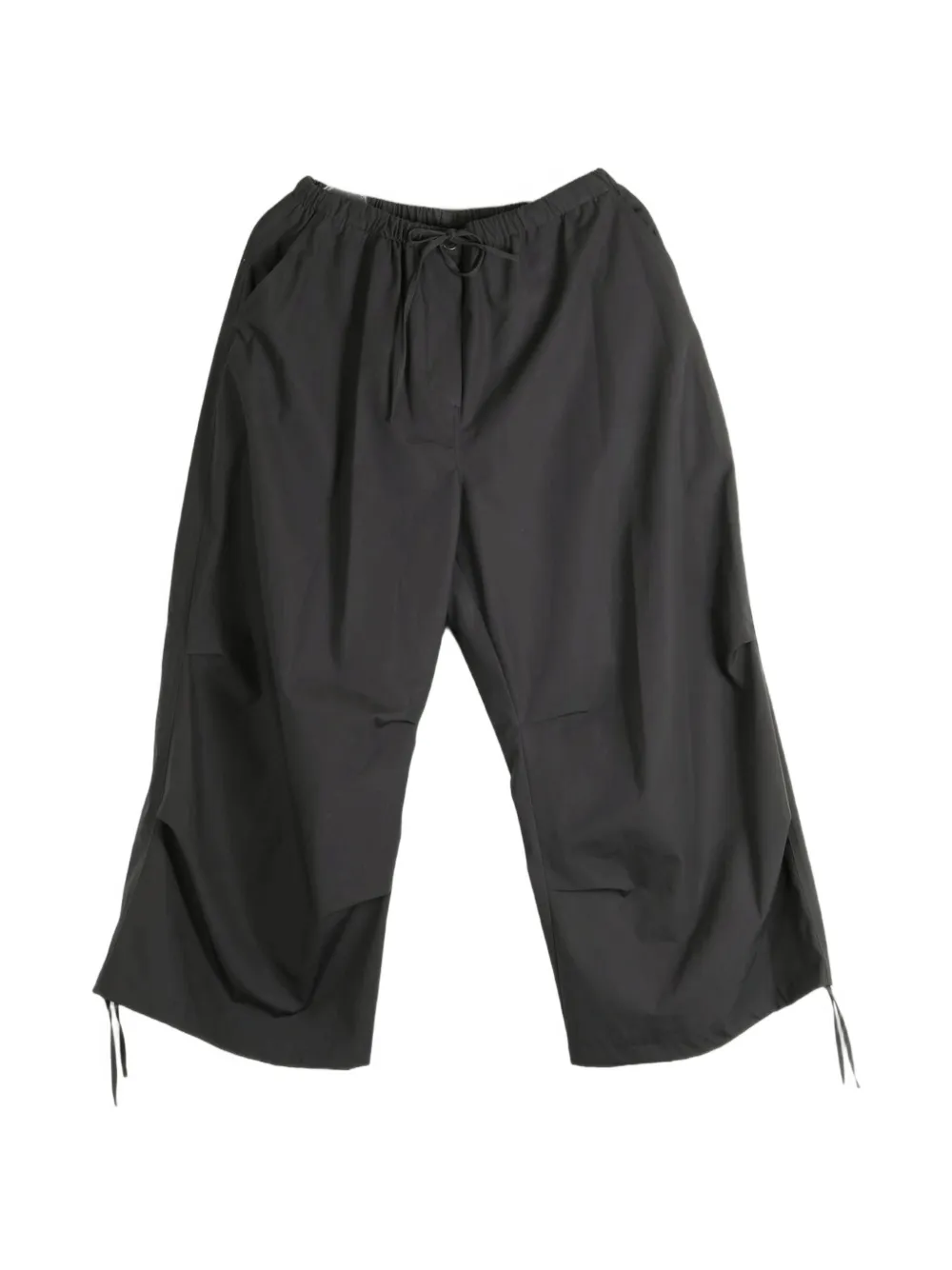 Amomento drawstring-cuff capri trousers - Nero
