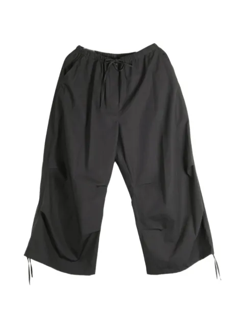 Amomento drawstring-cuff capri trousers