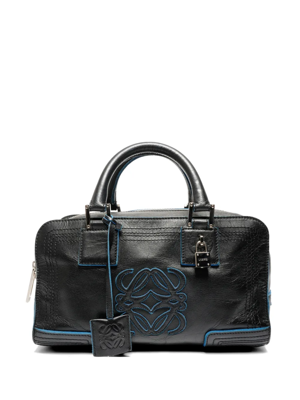 Loewe Pre-Owned 2008 Anagram leather handbag - Nero