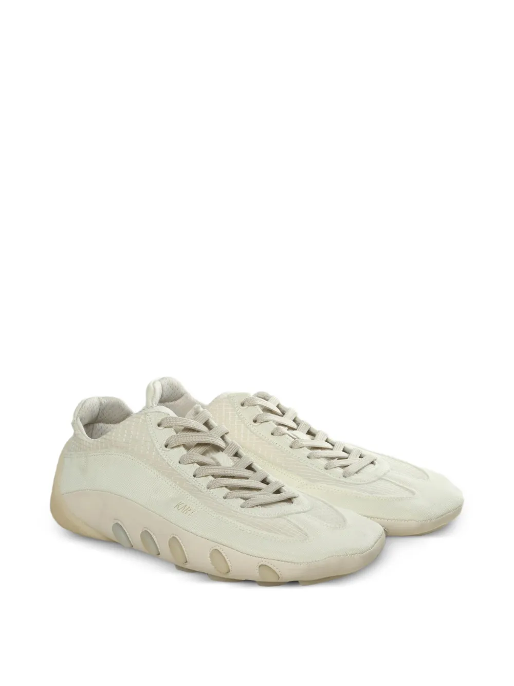 Magliano Kart round-toe lace-up sneakers Beige