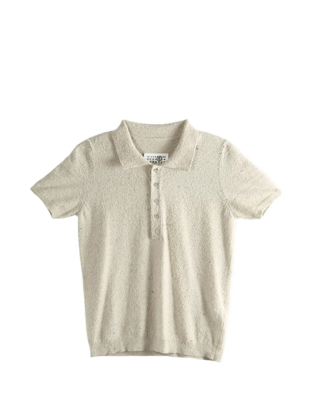 MM6 Maison Margiela short-sleeve polo shirt - Toni neutri
