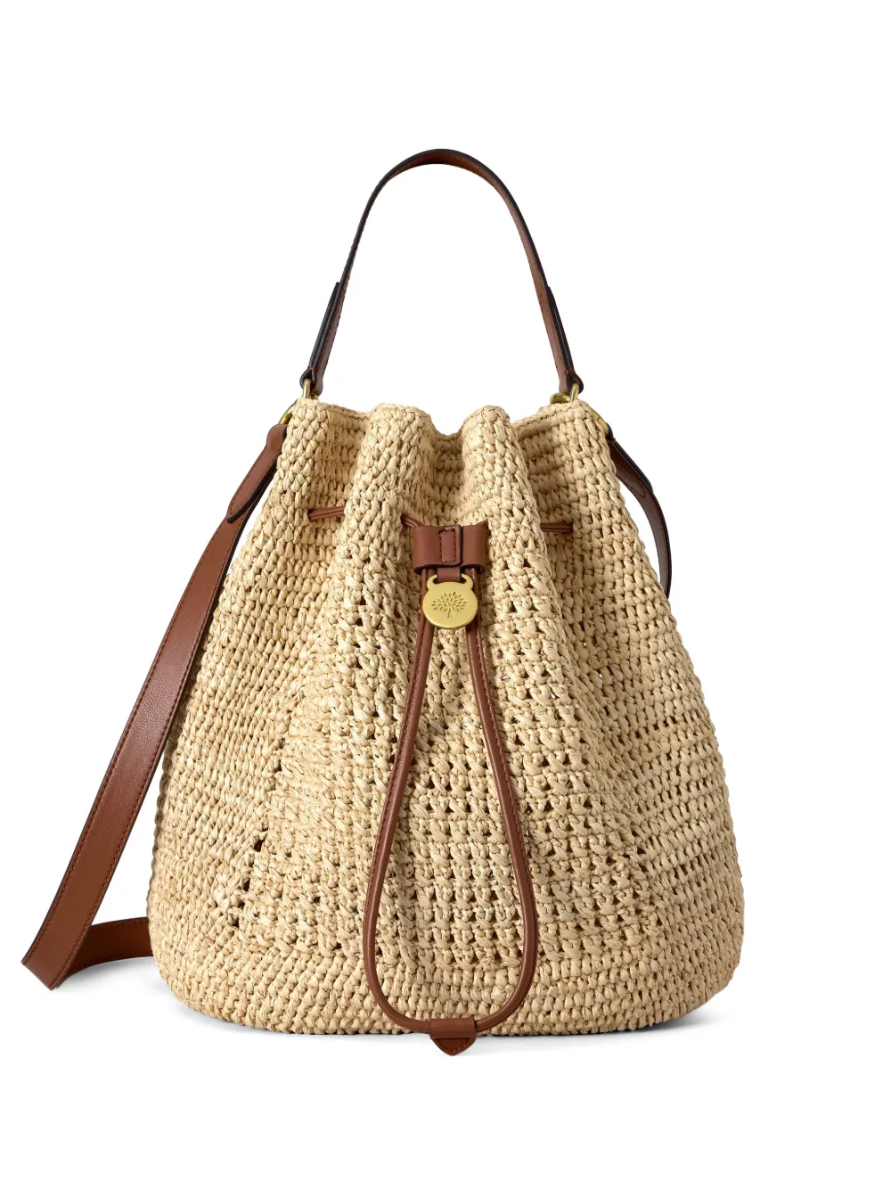 Mulberry Borsa a secchiello all'uncinetto - Toni neutri