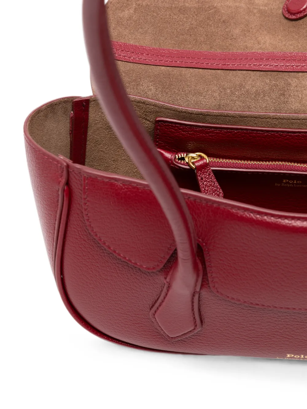 Polo Ralph Lauren Leren schoudertas Roze