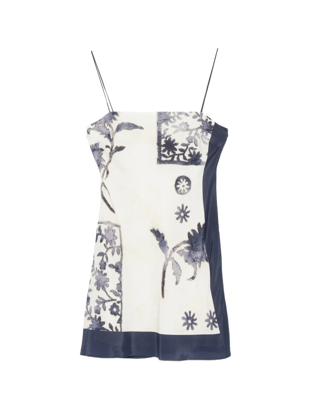 SIR. Philipa Slip floral-print spaghetti-strap mini dress - Toni neutri