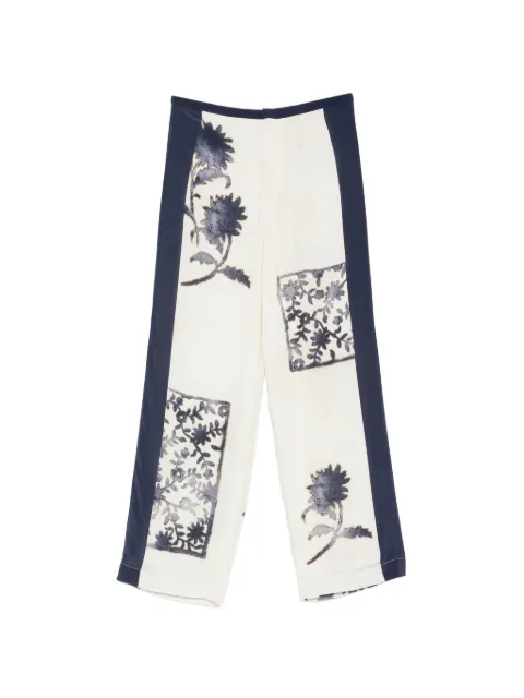 SIR. Philippa floral-print trousers
