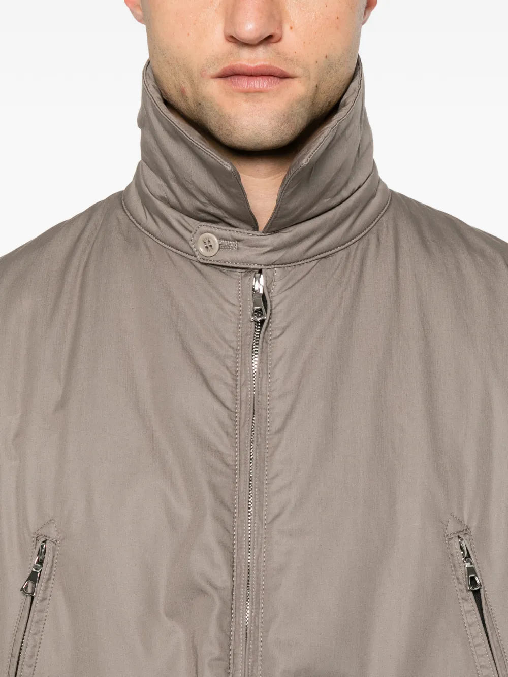Rier padded cotton jacket Grijs