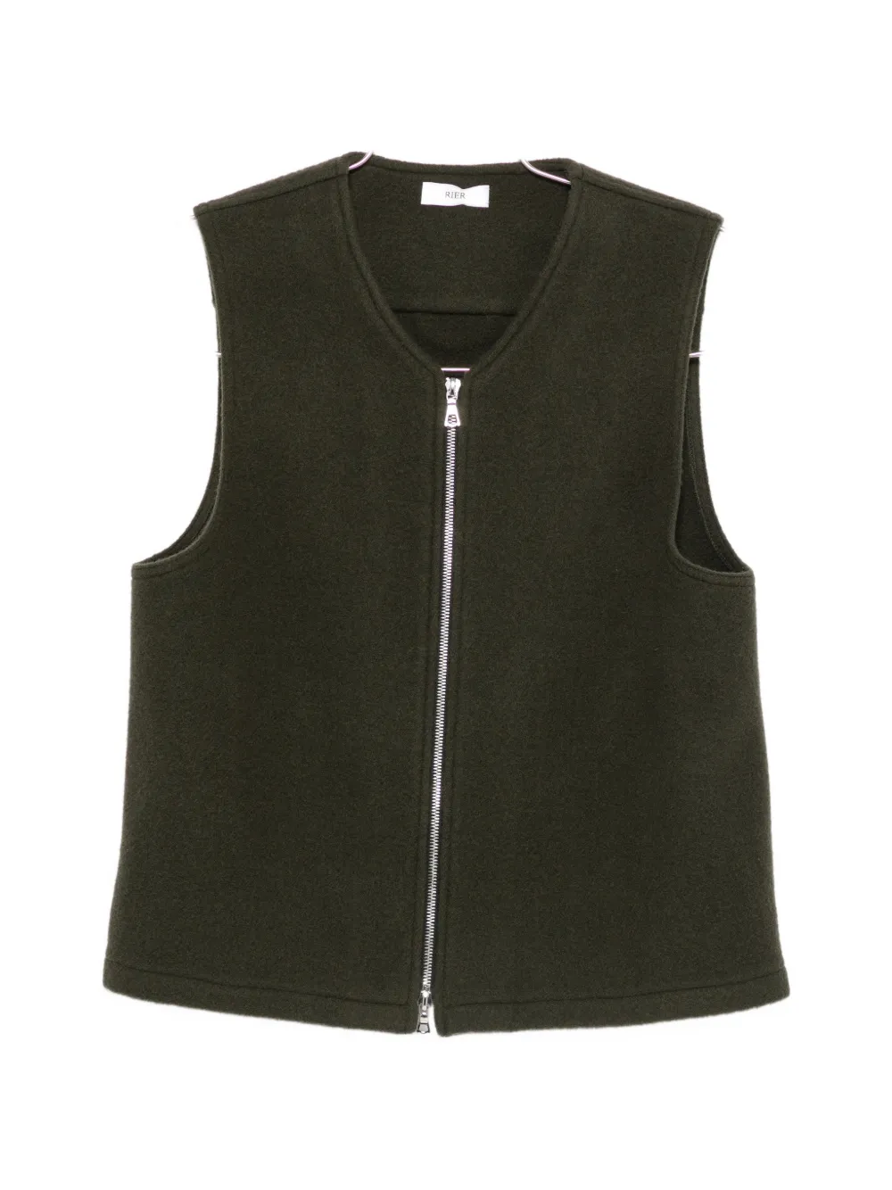 Rier sleeveless zip-fastening gilet - Grün