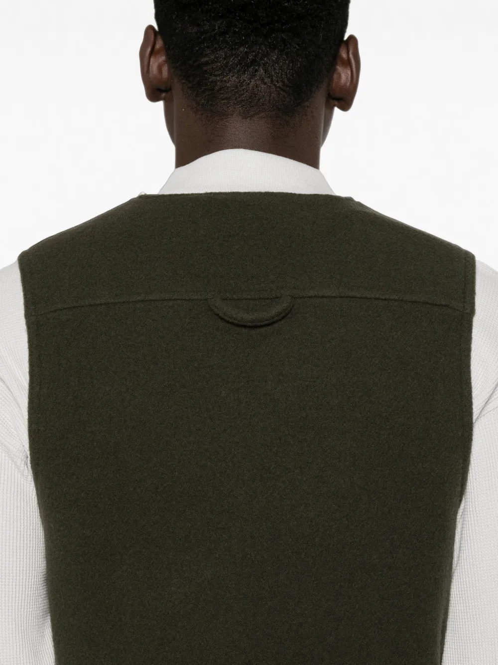 Rier Mouwloze bodywarmer met ritssluiting Groen