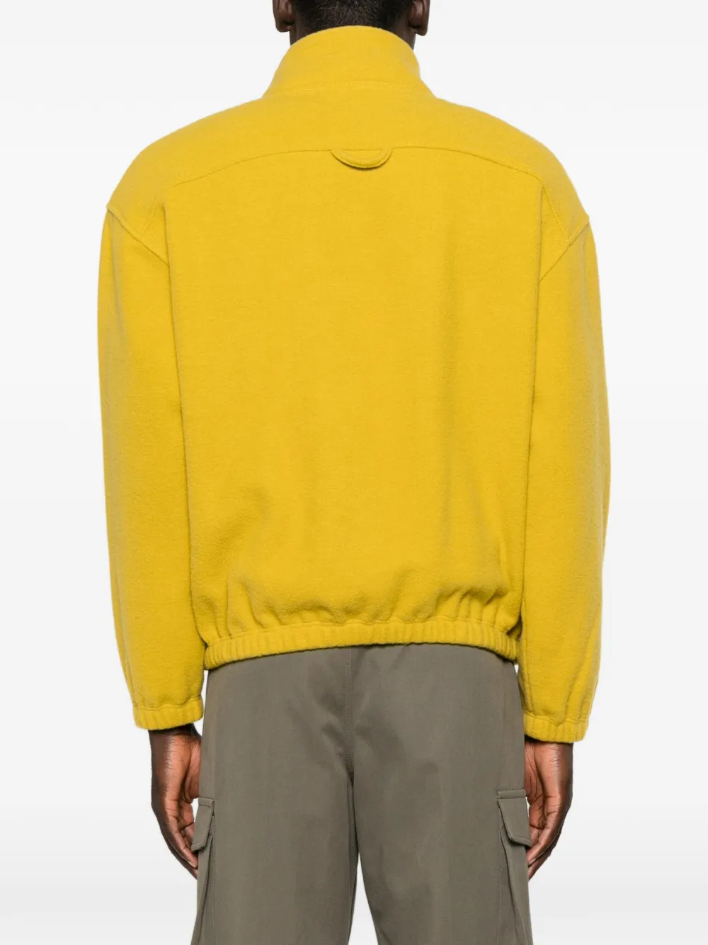 Rier Fleece Wool Sweater in Yellow, view 4