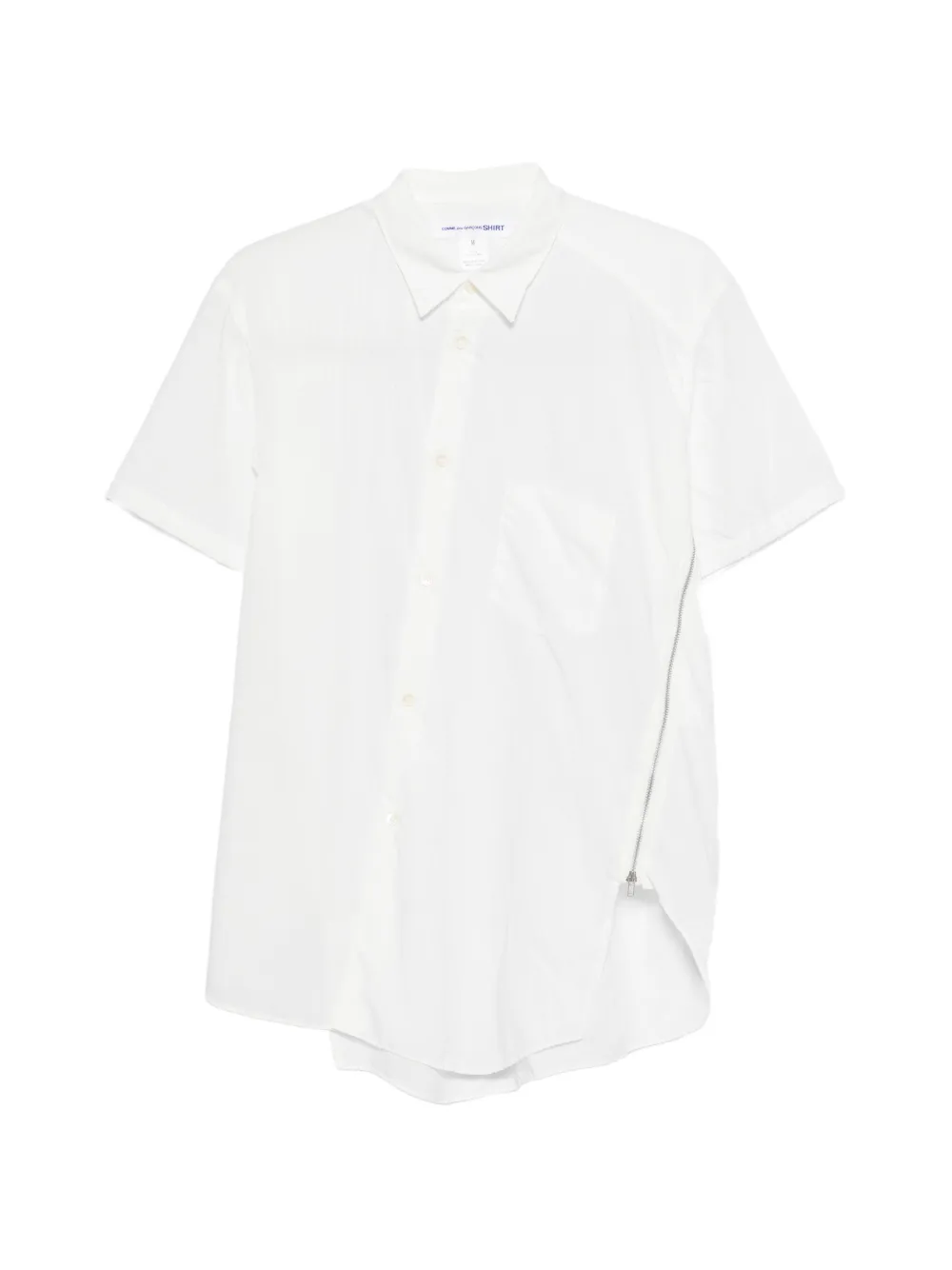 Comme Des Garçons Shirt zip-detail shirt - Bianco