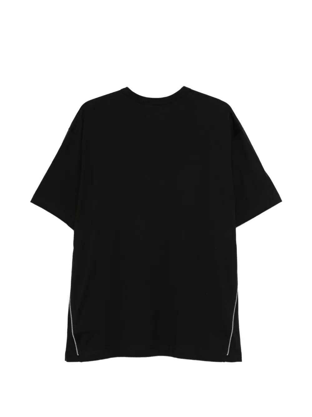 Comme Des Garçons Shirt Zip Cotton T-shirt | Black | FARFETCH