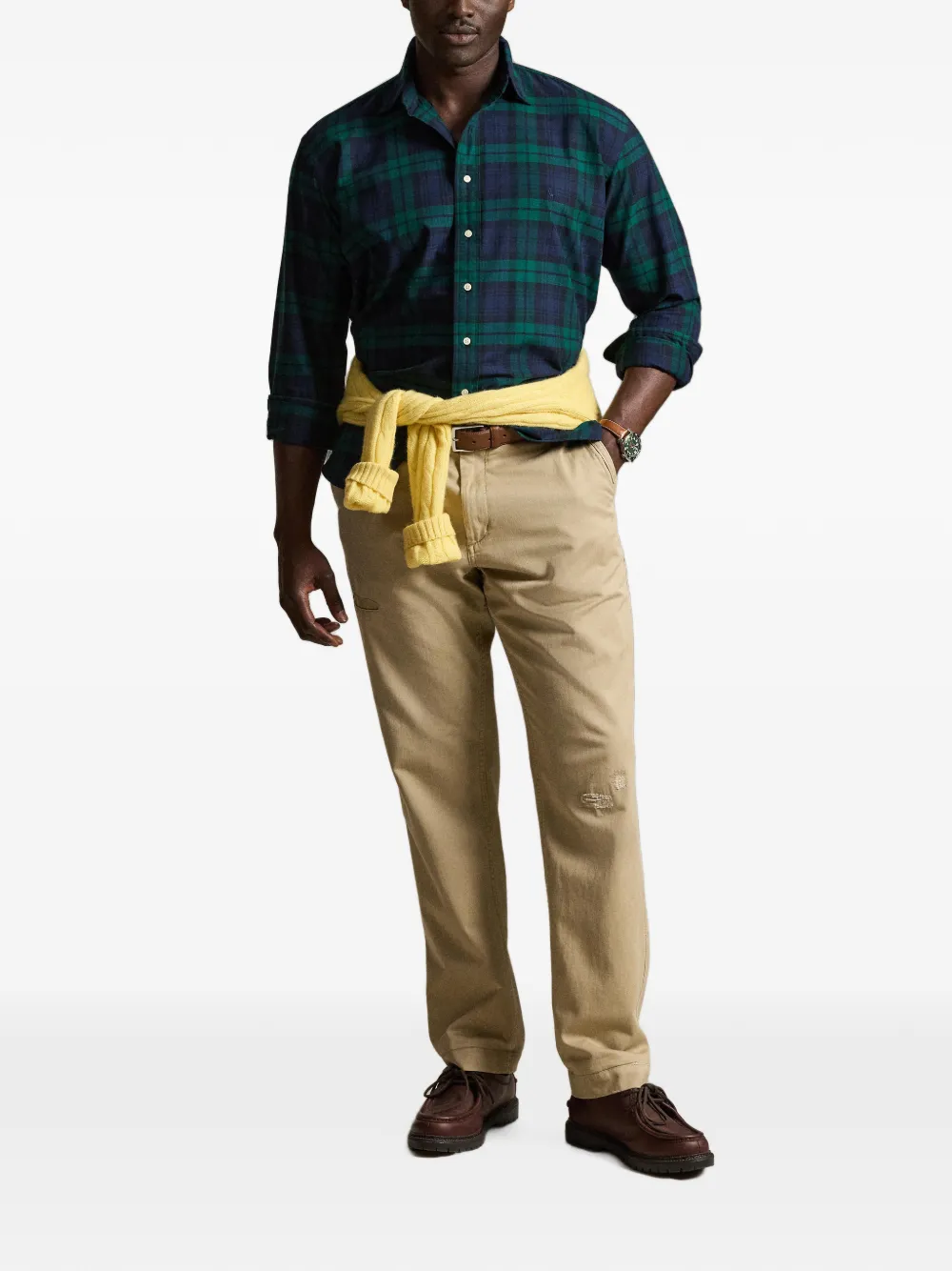 Polo Ralph Lauren Geruit Oxford overhemd Blauw