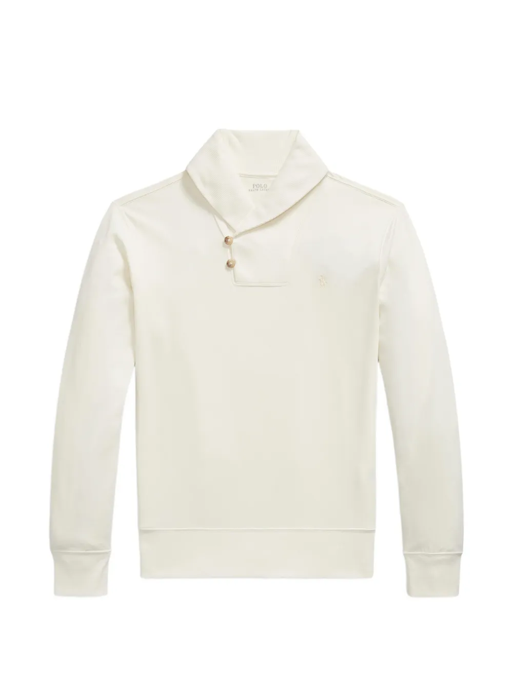 Polo Ralph Lauren luxury jersey shawl-collar pullover - Weiß