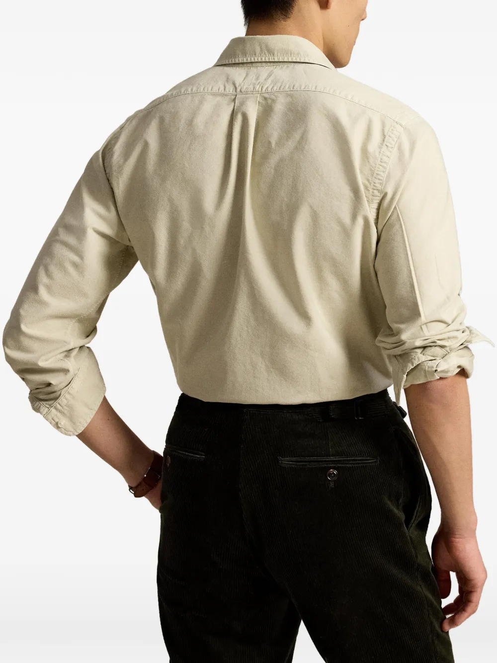 Polo Ralph Lauren Oxford overhemd met geverfd effect Beige