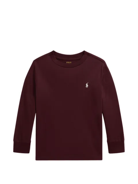 POLO RALPH LAUREN KIDS langærmet T-shirt med Polo Pony-broderi