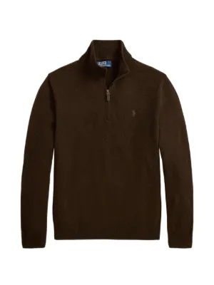 Polo Ralph Lauren half-zip Merino Wool Pullover | Brown | FARFETCH