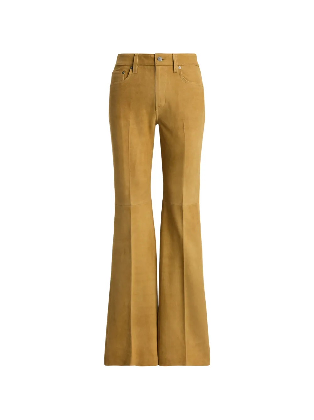 Polo Ralph Lauren Pantaloni svasati in pelle scamosciata - Toni neutri