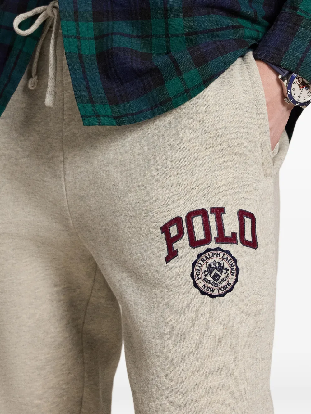 Polo Ralph Lauren Trainingsbroek met logopatch Beige