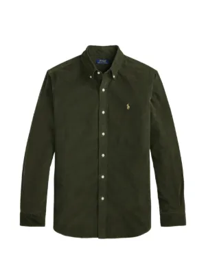 メンズ POLO RALPH LAUREN 長袖シャツ オリーブ M