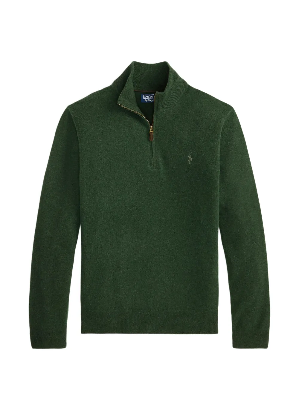 Polo Ralph Lauren Bestickter Pullover mit Viertelreißverschluss - Grün